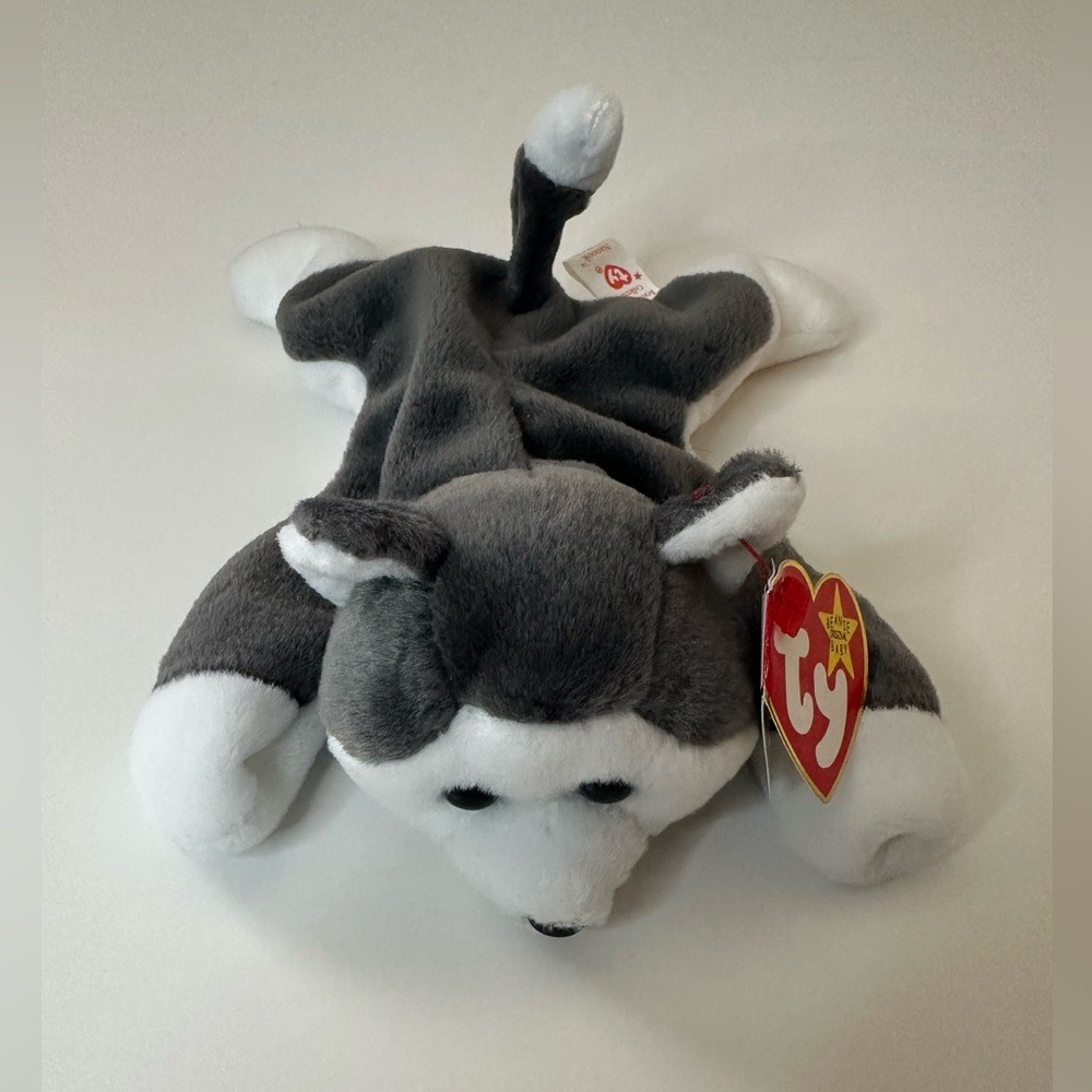 1996, Ty Beanie Baby Nanook the Husky Retired.‎ RARE with Tag Errors Style #4104